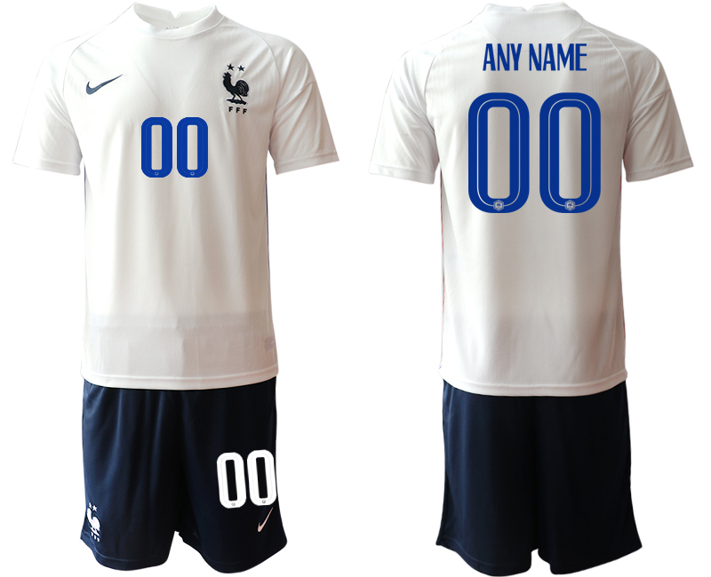 Men 2021 France away custom soccer jerseys